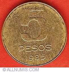 1985 5 Pesos .